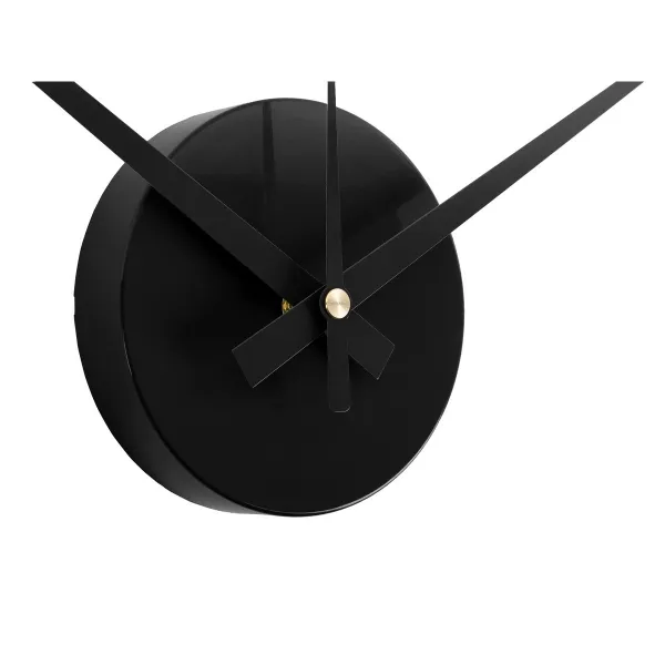 Karlsson 6001BK dizajnové samolepiace hodinyčierne, priemer 40 cm