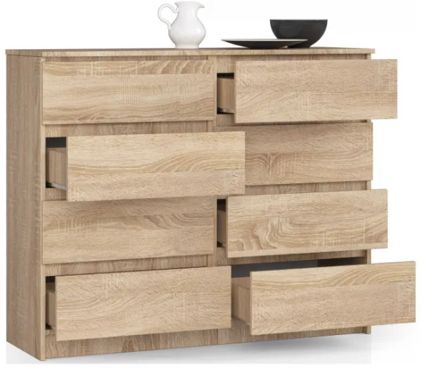 Ak furniture Komoda Rollo X 138,4 cm dub sonoma