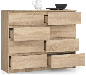 Ak furniture Komoda Rollo X 138,4 cm dub sonoma