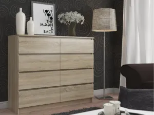 Ak furniture Komoda Rollo X 138,4 cm dub sonoma
