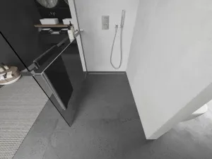 MEXEN/S - Kioto+ Sprchová zástena WALK-IN s poličkou a držiakom uterákov 115 x 200, transparent, chróm 800-115-121-01-00