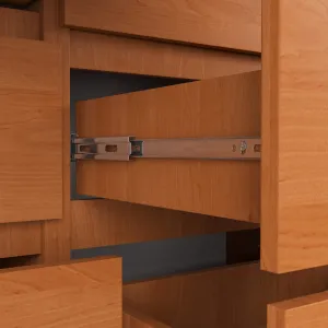 Ak furniture Komoda Kuba 120 cm 8 zásuviek jelša