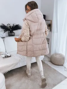 Dámska prešívaná vesta GAMIS béžová Dstreet
