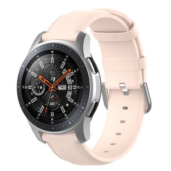 BStrap Leather Lux remienok na Garmin Vivoactive 4, pink (SSG015C1106)