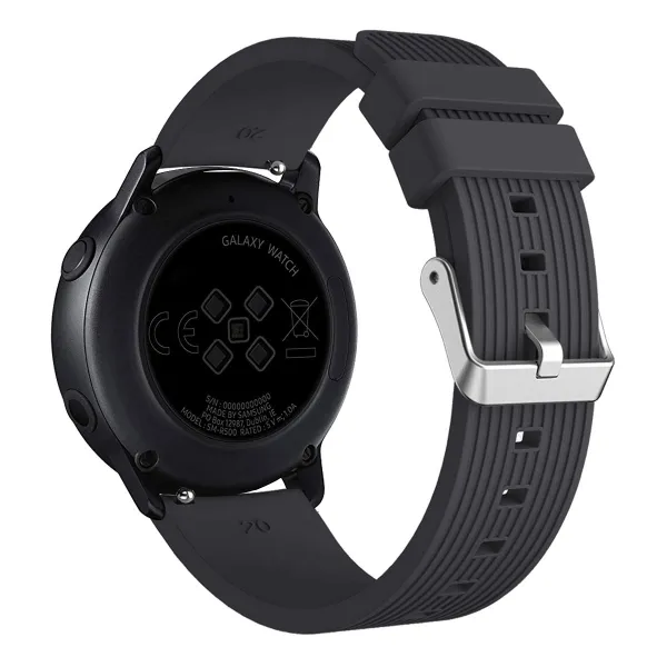 BStrap Silicone Line (Small) remienok na Garmin Venu 2 Plus, black (SSG003C0709)