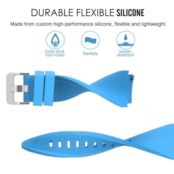 BStrap Silicone Sport remienok na Garmin Venu 2, light blue (SSG006C1109)
