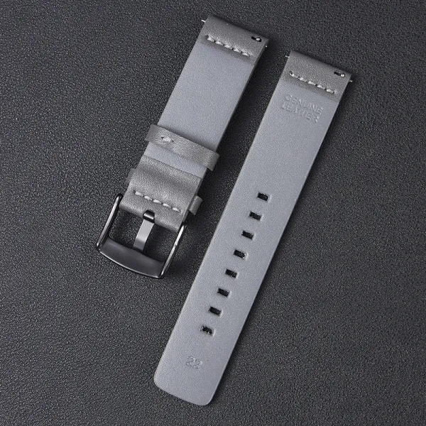 BStrap Fine Leather remienok na Samsung Galaxy Watch 3 41mm, gray (SSG022C0501)