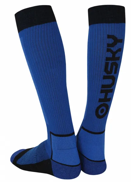 HUSKY Snow Wool socks blue/black