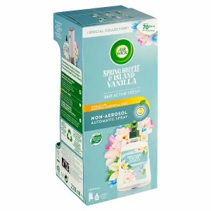 Air Wick Active Fresh Automatický difuzér a náplň na vodnej báze jarný vánok a vanilka 228 ml