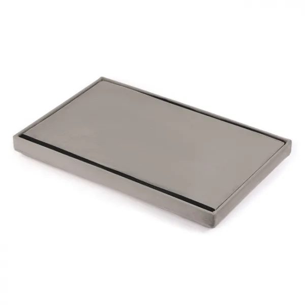 XL skladací puf s gombíkmi - 60x38x38cm zamatová béžová 9999
