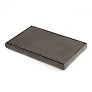 XL skladací puf s gombíkmi - 60x38x38cm zamatová hnedá 9999