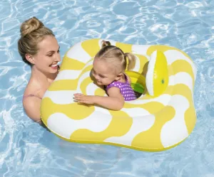 Bestway 32298 Nafukovací baby sedací kruh s opierkou, 79 x 79 cm