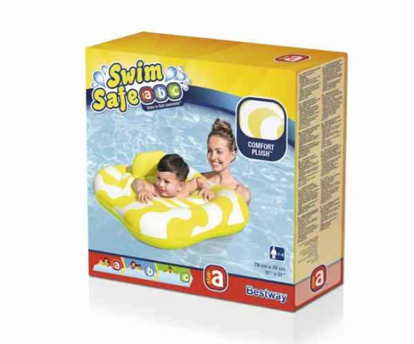 Bestway 32298 Nafukovací baby sedací kruh s opierkou, 79 x 79 cm
