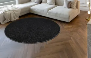 Koberec ETON PLUS antracitový kruh