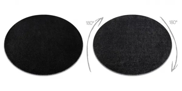 Koberec ETON PLUS antracitový kruh