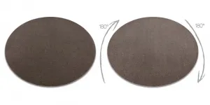 Koberec ETON PLUS mocca / hnedý kruh