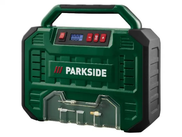 Parkside® Prenosný kompresor s digitálnym zobrazením 12 V/230 V PMK 150 A1