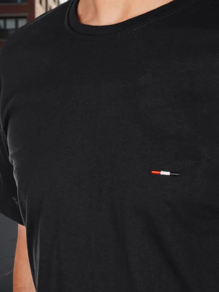 Trendy tričko s krátkym rukávom pre pánov čierne