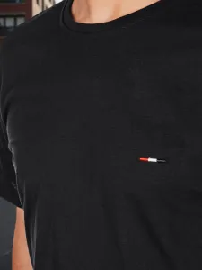 Trendy tričko s krátkym rukávom pre pánov čierne