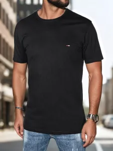 Trendy tričko s krátkym rukávom pre pánov čierne