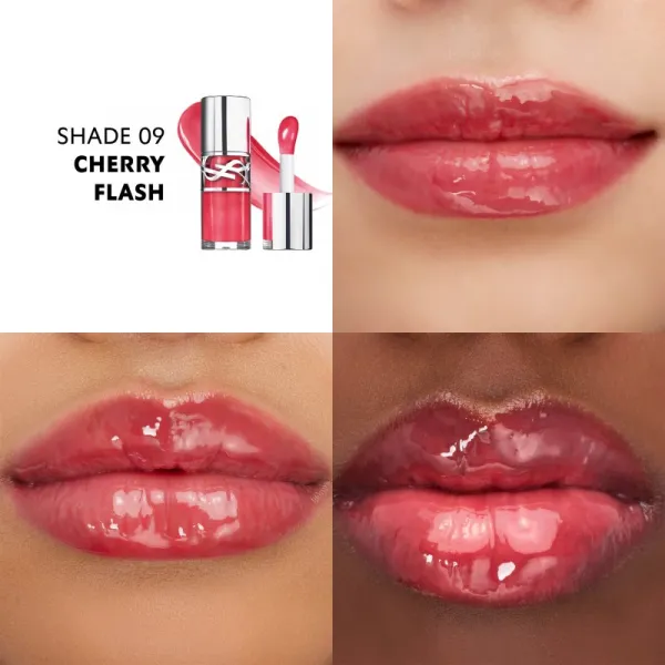 Yves Saint Laurent Loveshine Plumping Lip Oil Gloss lesk na pery odtieň 9 Cherry Flash 6 ml