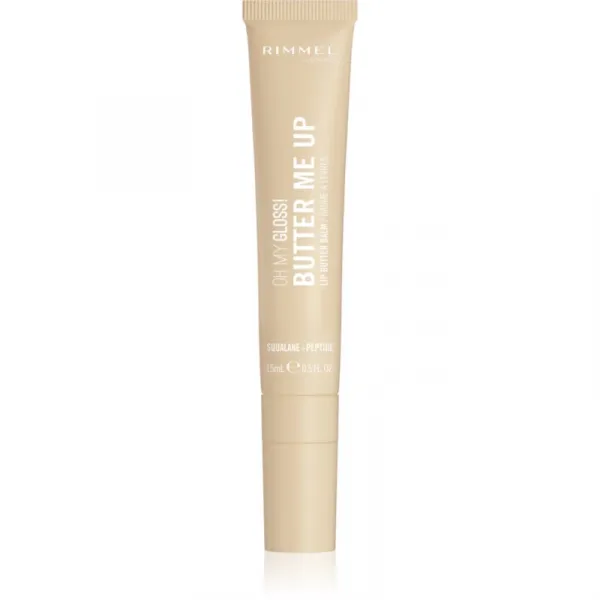 Rimmel Oh My Gloss! Butter Me Up hydratačný balzam na pery odtieň 000 Vanilla Frost 15 ml