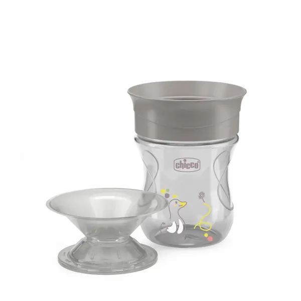 CHICCO Hrnček 360 Perfect X s držadlami grey, 12m+