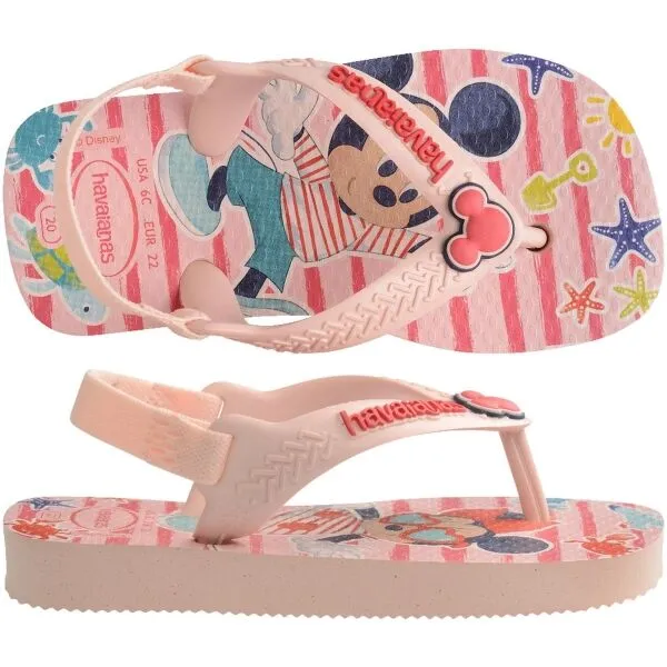 HAVAIANAS BABY DISNEY CLASSICS II Detské žabky, ružová, veľkosť 19/20