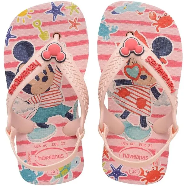 HAVAIANAS BABY DISNEY CLASSICS II Detské žabky, ružová, veľkosť 19/20