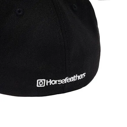 HORSEFEATHERS Flexfit šiltovka COPATUTOJE - black BLACK velikost S/M