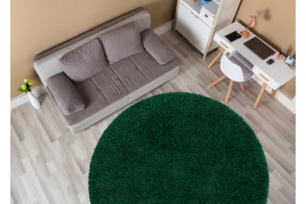 Koberec SOFFI kruh shaggy zelený