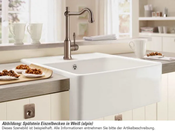 VILLEROY & BOCH VILLEROY & BOCH - Keramický drez Single-bowl sink Stone white modulový 595 x 630 x 220 bez excentra 632061RW