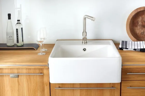 VILLEROY & BOCH VILLEROY & BOCH - Keramický drez Single-bowl sink Stone white modulový 595 x 630 x 220 bez excentra 632061RW