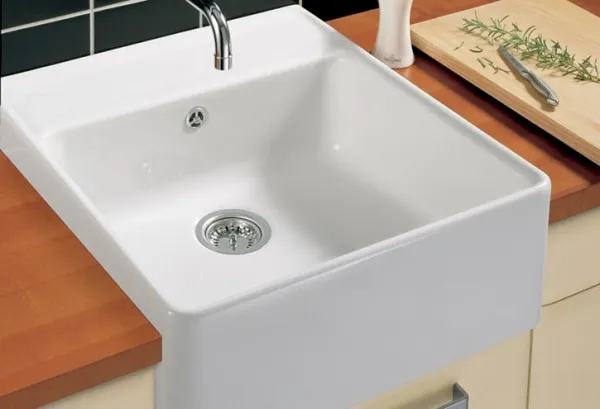 VILLEROY & BOCH VILLEROY & BOCH - Keramický drez Single-bowl sink Stone white modulový 595 x 630 x 220 bez excentra 632061RW