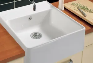VILLEROY & BOCH VILLEROY & BOCH - Keramický drez Single-bowl sink Stone white modulový 595 x 630 x 220 bez excentra 632061RW