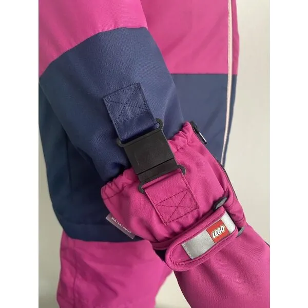 LEGO&reg; kidswear LWARIPO 703 Detské lyžiarske rukavice, ružová, veľkosť 86-92