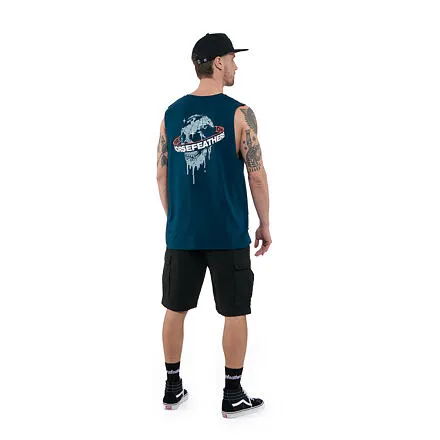 HORSEFEATHERS Tielko Orbit - pond BLUE velikost S
