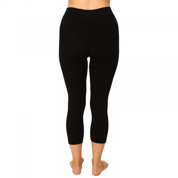EcoBamboo legíny 3/4 EcoBamboo čierna - L/XL