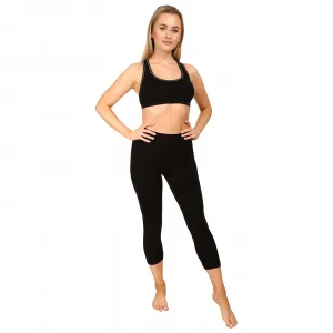 EcoBamboo legíny 3/4 EcoBamboo čierna - L/XL