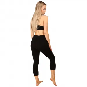 EcoBamboo legíny 3/4 EcoBamboo čierna - L/XL
