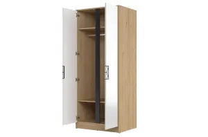 Szynaka Šatní skříň Moet 70 84 cm ořech americký Jackson/bílá/grafit
