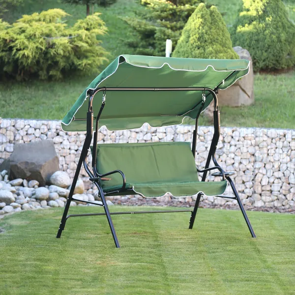 Garden Line Zahradní houpačka GOODHOME tmavě zelená