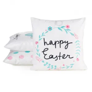 Obliečka na vankúš EASTER 4 biela / čierna