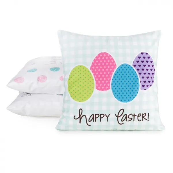 Obliečka na vankúš EASTER 1 modrá / ružová