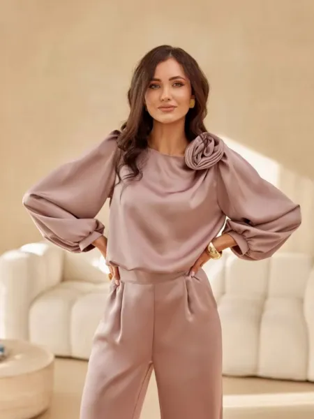 ASPERISSIA Dámske nohavice ELSA Farba: Hnedá, Konfekčná veľkosť: 36