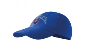 Šiltovka SLOVAKIA veľký nápis, bavlnená - royal modrá