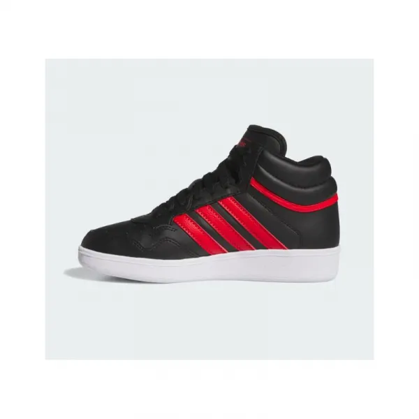 Chlapčenská rekreačná obuv ADIDAS Hoops 4.0 Mid Jr core black better scarlet cloud white
