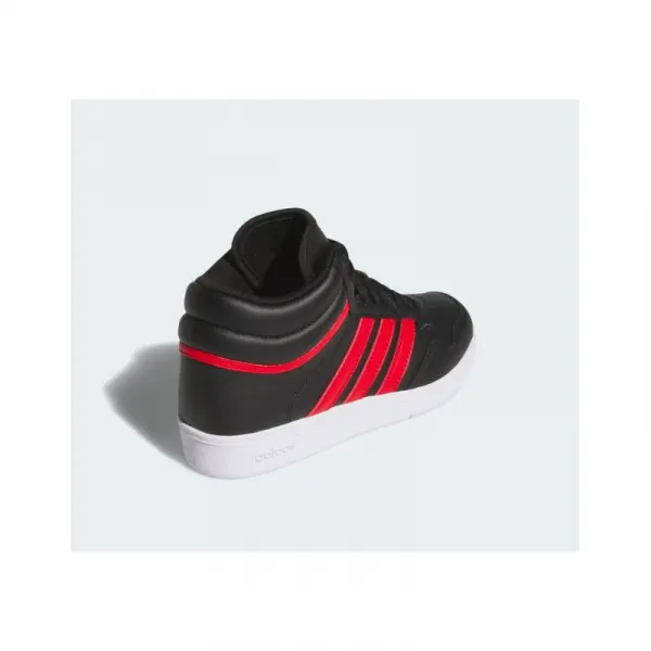 Chlapčenská rekreačná obuv ADIDAS Hoops 4.0 Mid Jr core black better scarlet cloud white