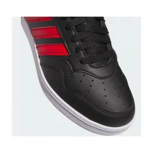 Chlapčenská rekreačná obuv ADIDAS Hoops 4.0 Mid Jr core black better scarlet cloud white