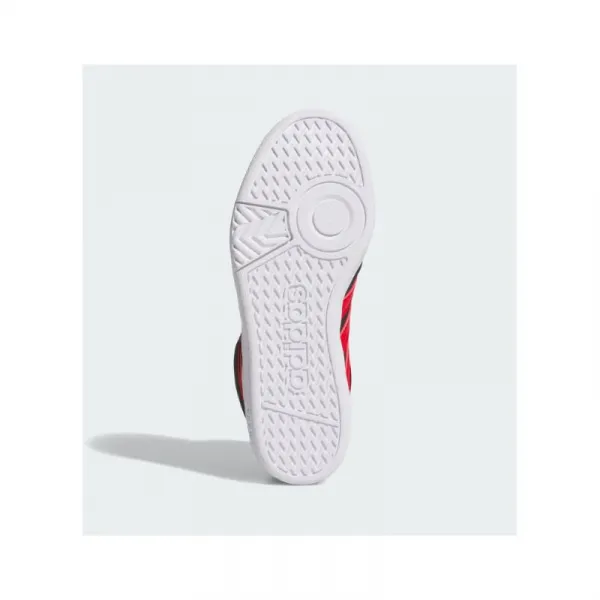 Chlapčenská rekreačná obuv ADIDAS Hoops 4.0 Mid Jr core black better scarlet cloud white